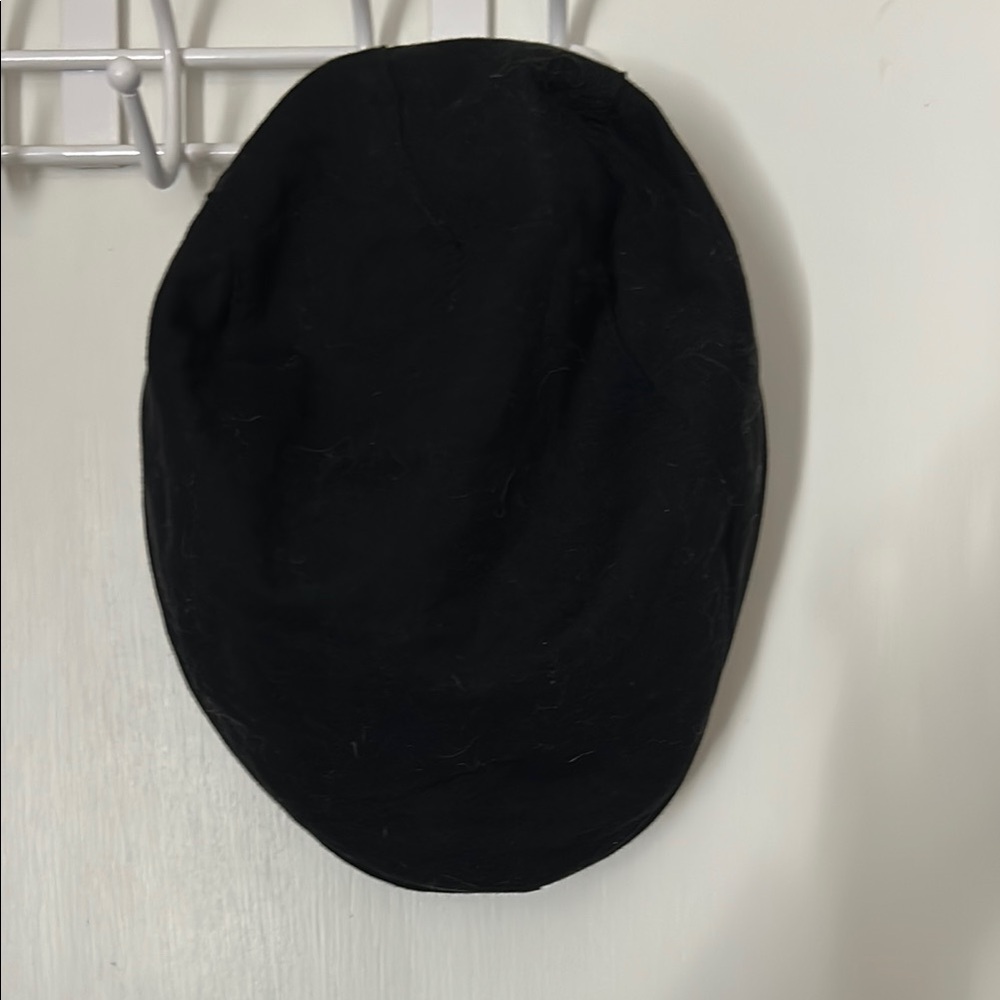 Boston scally flat cap in black